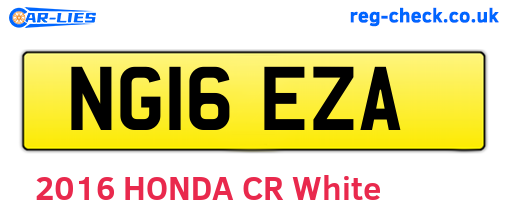 NG16EZA are the vehicle registration plates.