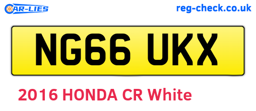 NG66UKX are the vehicle registration plates.