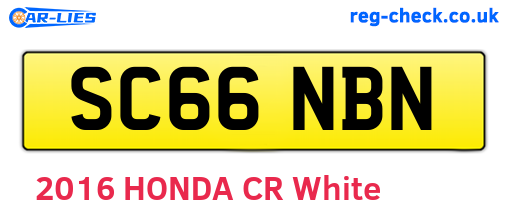 SC66NBN are the vehicle registration plates.