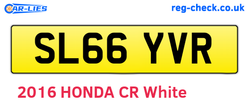 SL66YVR are the vehicle registration plates.
