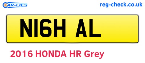 N16HAL are the vehicle registration plates.