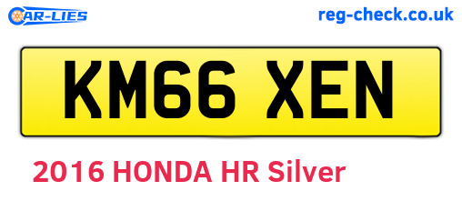 KM66XEN are the vehicle registration plates.