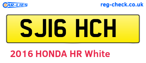 SJ16HCH are the vehicle registration plates.
