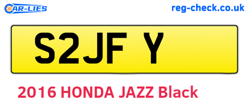 S2JFY are the vehicle registration plates.