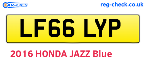 LF66LYP are the vehicle registration plates.