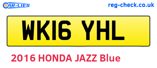 WK16YHL are the vehicle registration plates.