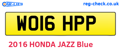 WO16HPP are the vehicle registration plates.