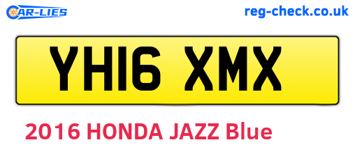 YH16XMX are the vehicle registration plates.