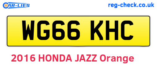 WG66KHC are the vehicle registration plates.