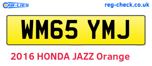 WM65YMJ are the vehicle registration plates.