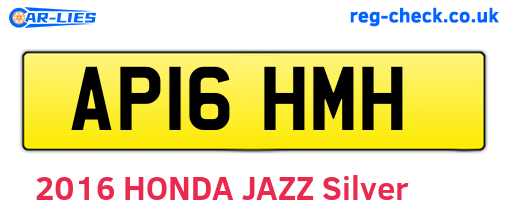 AP16HMH are the vehicle registration plates.