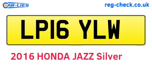 LP16YLW are the vehicle registration plates.