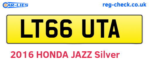 LT66UTA are the vehicle registration plates.
