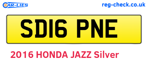 SD16PNE are the vehicle registration plates.