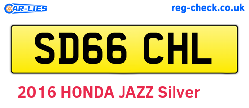 SD66CHL are the vehicle registration plates.