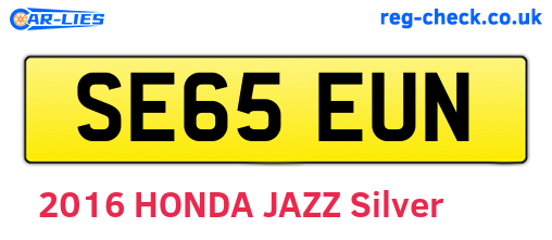 SE65EUN are the vehicle registration plates.