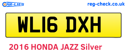 WL16DXH are the vehicle registration plates.