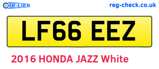 LF66EEZ are the vehicle registration plates.
