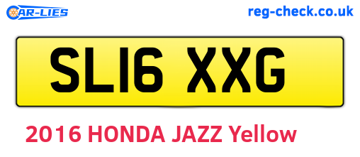 SL16XXG are the vehicle registration plates.