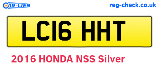 LC16HHT are the vehicle registration plates.