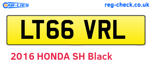 LT66VRL are the vehicle registration plates.