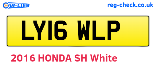 LY16WLP are the vehicle registration plates.