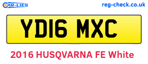 YD16MXC are the vehicle registration plates.