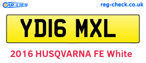 YD16MXL are the vehicle registration plates.