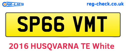 SP66VMT are the vehicle registration plates.