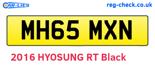 MH65MXN are the vehicle registration plates.