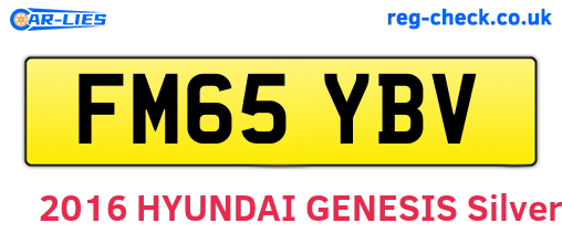 FM65YBV are the vehicle registration plates.
