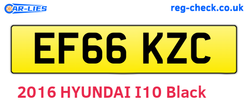 EF66KZC are the vehicle registration plates.