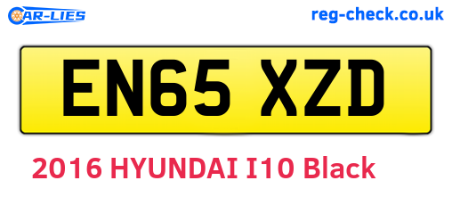 EN65XZD are the vehicle registration plates.