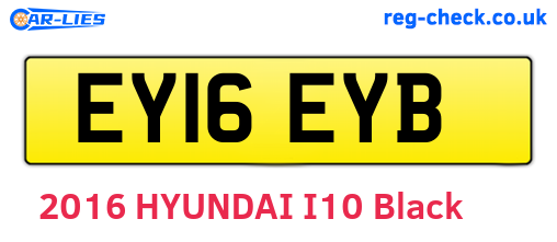 EY16EYB are the vehicle registration plates.