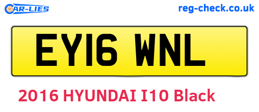 EY16WNL are the vehicle registration plates.