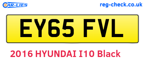 EY65FVL are the vehicle registration plates.