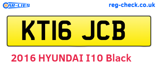 KT16JCB are the vehicle registration plates.