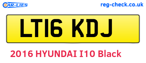 LT16KDJ are the vehicle registration plates.