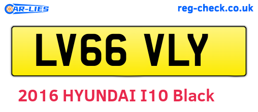 LV66VLY are the vehicle registration plates.