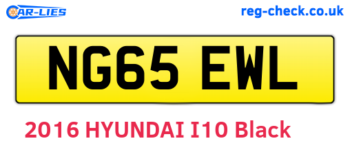 NG65EWL are the vehicle registration plates.