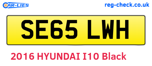 SE65LWH are the vehicle registration plates.