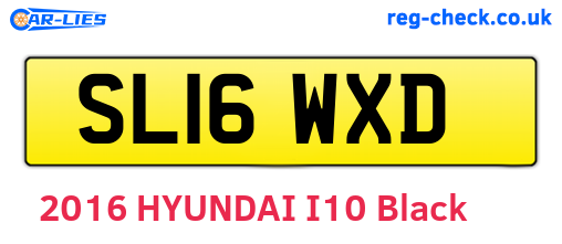 SL16WXD are the vehicle registration plates.