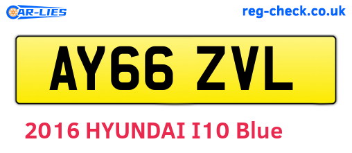AY66ZVL are the vehicle registration plates.