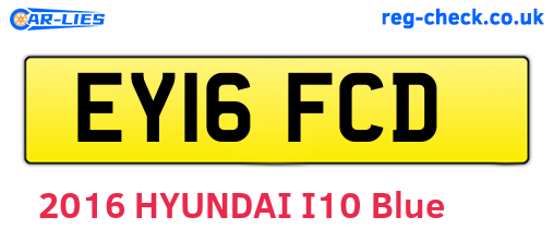 EY16FCD are the vehicle registration plates.