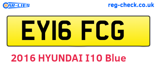 EY16FCG are the vehicle registration plates.