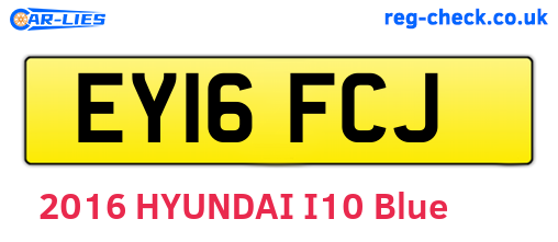 EY16FCJ are the vehicle registration plates.