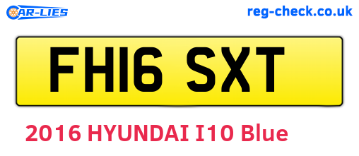 FH16SXT are the vehicle registration plates.