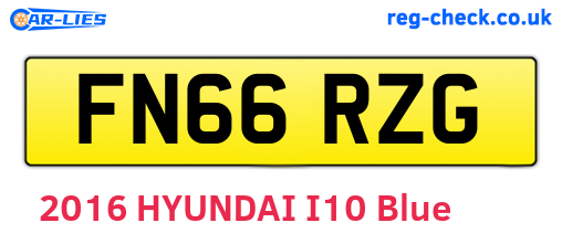 FN66RZG are the vehicle registration plates.
