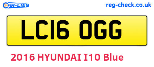 LC16OGG are the vehicle registration plates.