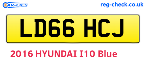 LD66HCJ are the vehicle registration plates.